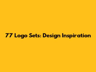 77 Logo Sets: Design Inspiration