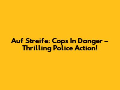 Auf Streife: Cops In Danger – Thrilling Police Action!