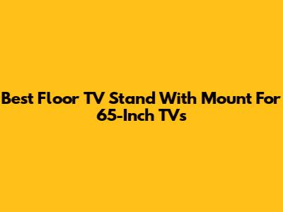 Best Floor TV Stand With Mount For 65-Inch TVs