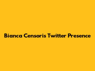 Bianca Censori's Twitter Presence
