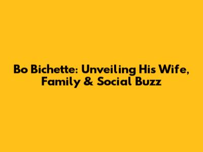 Bo Bichette: Unveiling His Wife, Family & Social Buzz
