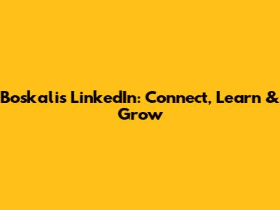 Boskalis LinkedIn: Connect, Learn & Grow