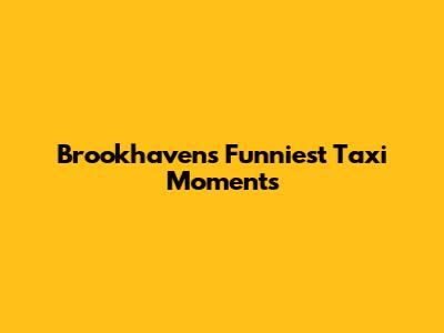 Brookhaven's Funniest Taxi Moments