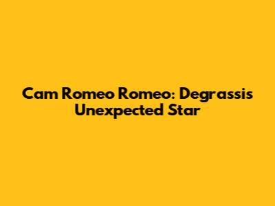 Cam "Romeo" Romeo: Degrassi's Unexpected Star