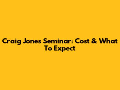 Craig Jones Seminar: Cost & What To Expect