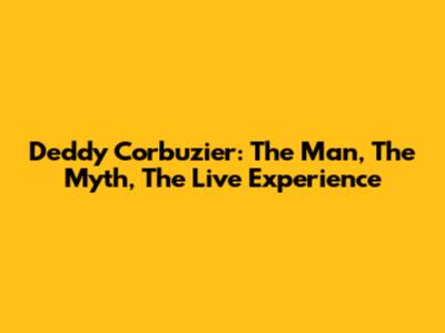 Deddy Corbuzier: The Man, The Myth, The Live Experience