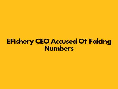 EFishery CEO Accused Of Faking Numbers