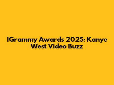 IGrammy Awards 2025: Kanye West Video Buzz