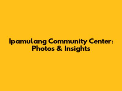 Ipamulang Community Center: Photos & Insights