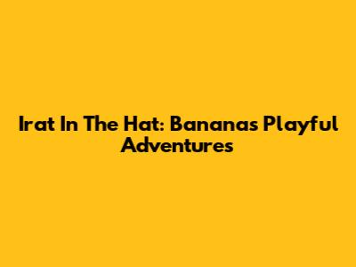 Irat In The Hat: Banana's Playful Adventures