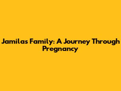 Jamila's Family: A Journey Through Pregnancy
