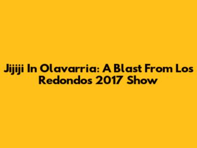Jijiji In Olavarria: A Blast From Los Redondos' 2017 Show