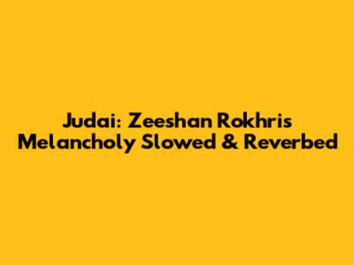 Judai: Zeeshan Rokhri's Melancholy Slowed & Reverbed