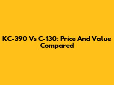 KC-390 Vs C-130: Price And Value Compared