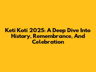 Keti Koti 2025: A Deep Dive Into History, Remembrance, And Celebration