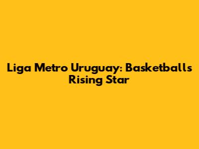 Liga Metro Uruguay: Basketball's Rising Star