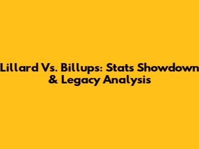Lillard Vs. Billups: Stats Showdown & Legacy Analysis
