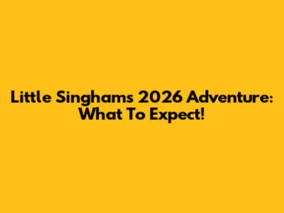 Little Singham's 2026 Adventure: What To Expect!