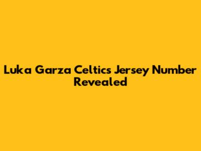Luka Garza Celtics Jersey Number Revealed