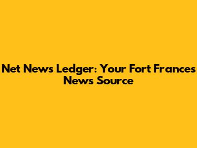 Net News Ledger: Your Fort Frances News Source