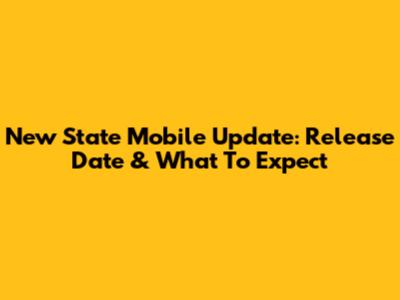 New State Mobile Update: Release Date & What To Expect