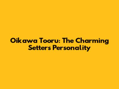 Oikawa Tooru: The Charming Setter's Personality