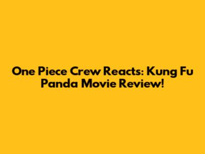 One Piece Crew Reacts: Kung Fu Panda Movie Review!