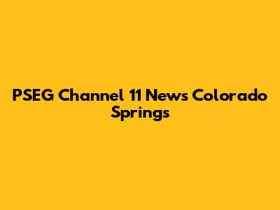 PSEG Channel 11 News Colorado Springs
