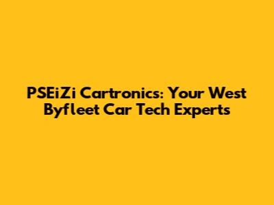 PSEiZi Cartronics: Your West Byfleet Car Tech Experts