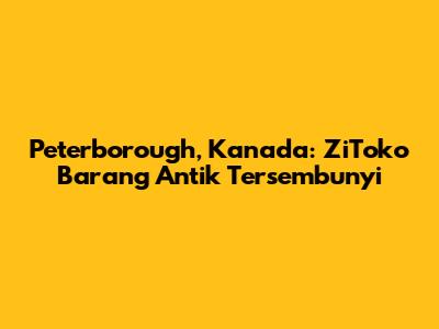 Peterborough, Kanada: ZiToko Barang Antik Tersembunyi