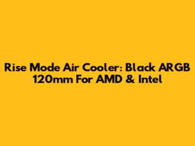 Rise Mode Air Cooler: Black ARGB 120mm For AMD & Intel