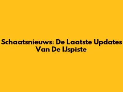 Schaatsnieuws: De Laatste Updates Van De IJspiste