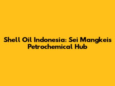 Shell Oil Indonesia: Sei Mangkei's Petrochemical Hub