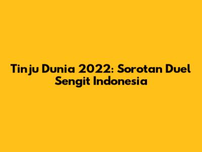 Tinju Dunia 2022: Sorotan Duel Sengit Indonesia