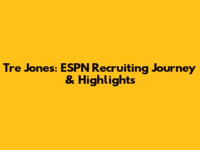 Tre Jones: ESPN Recruiting Journey & Highlights