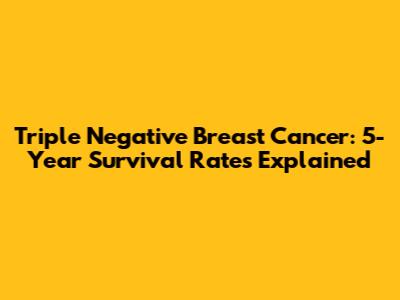 Triple Negative Breast Cancer: 5-Year Survival Rates Explained