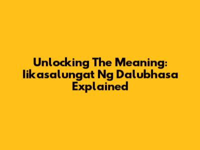 Unlocking The Meaning: 'Iikasalungat Ng Dalubhasa' Explained