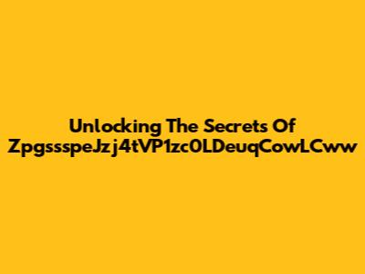 Unlocking The Secrets Of ZpgssspeJzj4tVP1zc0LDeuqCowLCww