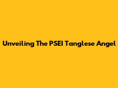 Unveiling The PSEI Tanglese Angel